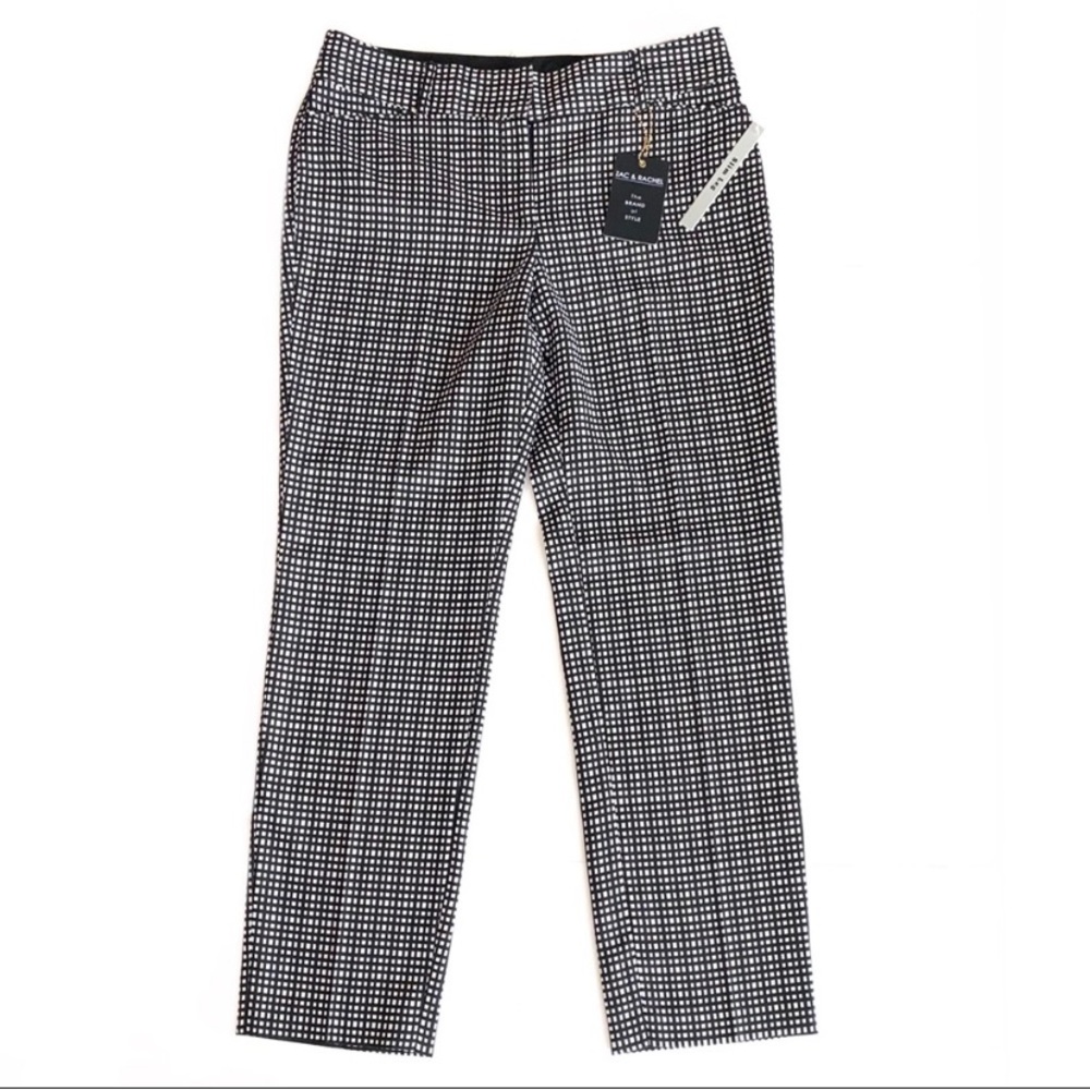 NWT 🌼 Slim Leg Zac & Rachel Black/White Dress Pants